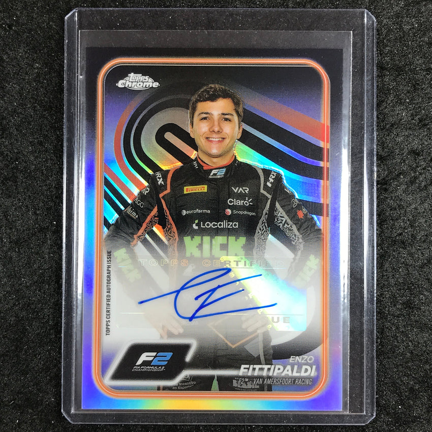 2024 Topps Chrome Formula 1 ENZO FITTIPALDI Chrome Autograph Base #FIT