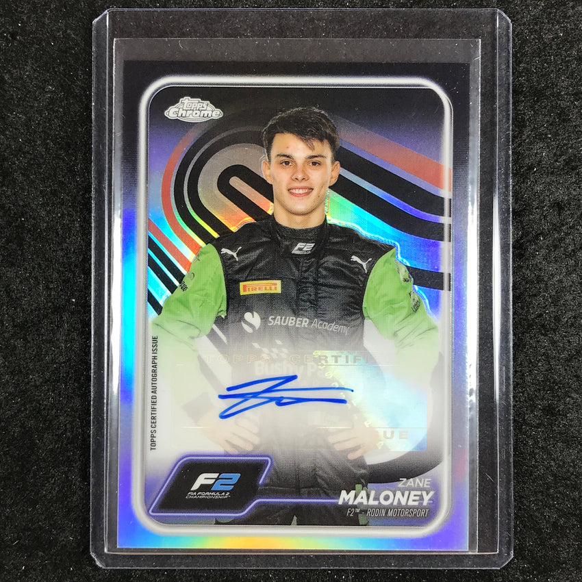 2024 Topps Chrome Formula 1 ZANE MALONEY Chrome Autograph Base #MAL