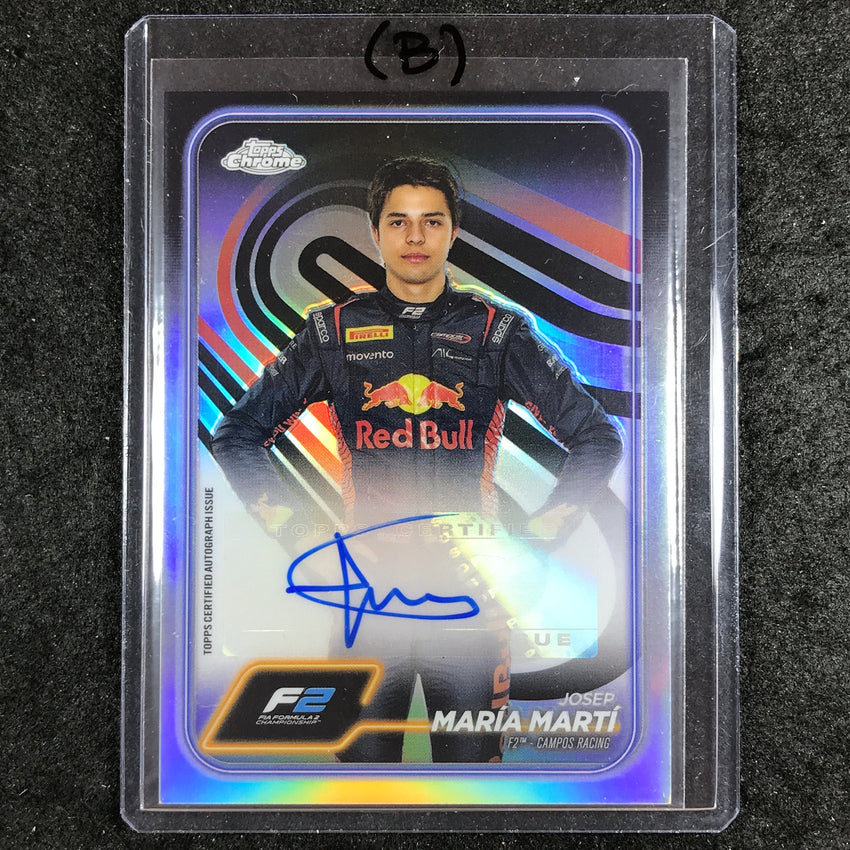 2024 Topps Chrome Formula 1 JOSEP MARIA MARTI Chrome Autograph Base #MARI (B)