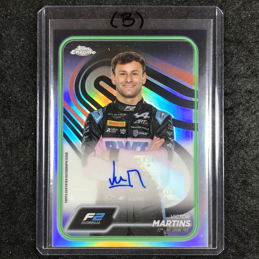 2024 Topps Chrome Formula 1 VICTOR MARTINS Chrome Autograph Base #MAR (B)