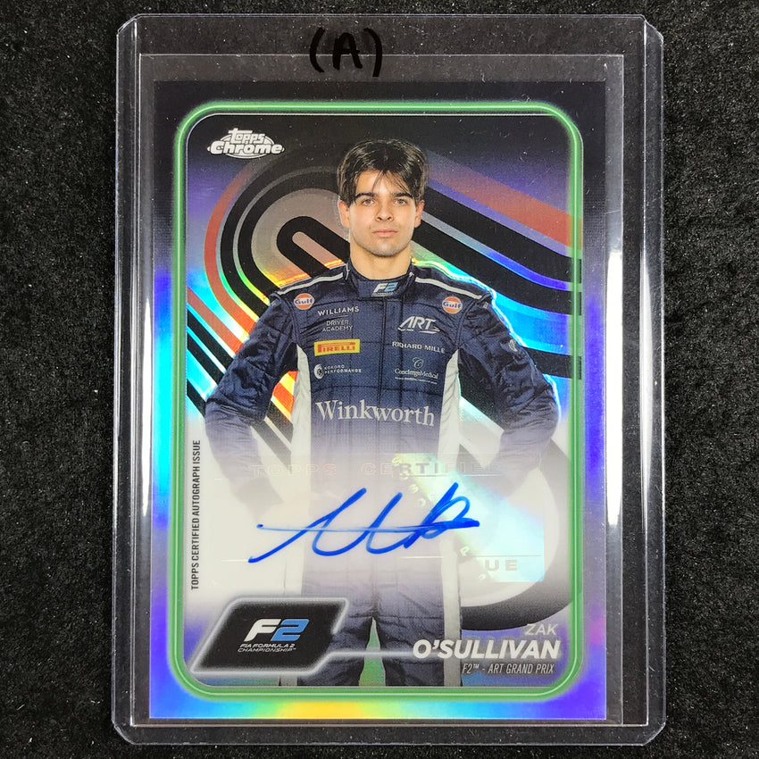 2024 Topps Chrome Formula 1 ZAK O'SULLIVAN Chrome Autograph Base #OSU (A)