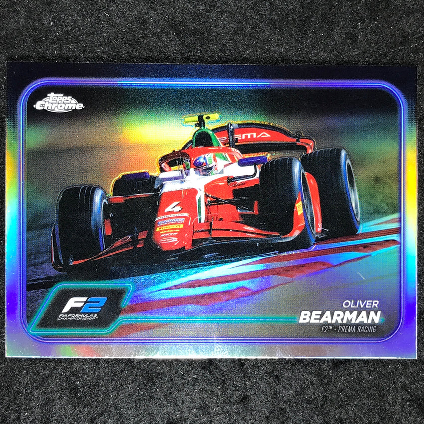 2024 Topps Chrome Formula 1 OLIVER BEARMAN Base Refractor #93