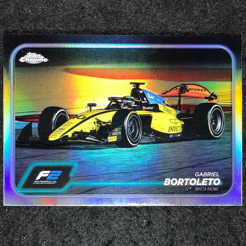 2024 Topps Chrome Formula 1 GABRIEL BORTOLETO Base Refractor #100