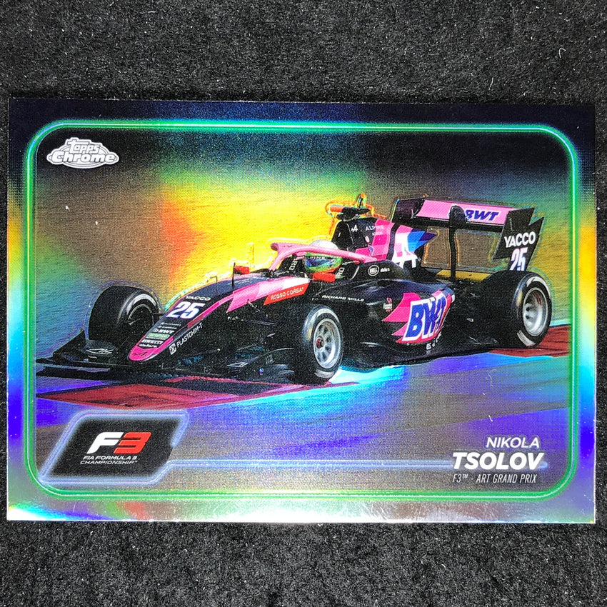 2024 Topps Chrome Formula 1 NIKOLA TSOLOV Base Refractor #138