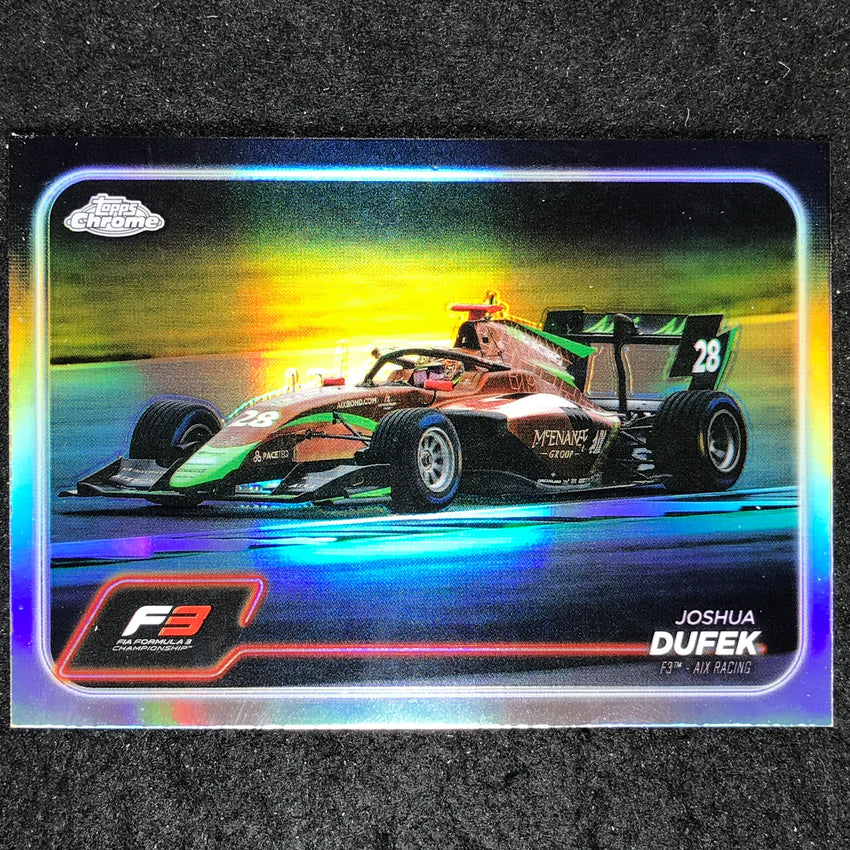 2024 Topps Chrome Formula 1 JOSHUA DUFEK Base Refractor #141