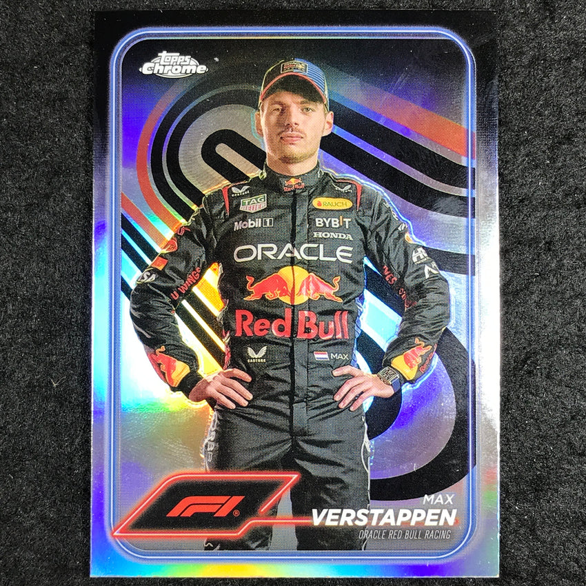 2024 Topps Chrome Formula 1 MAX VERSTAPPEN Base Refractor #1
