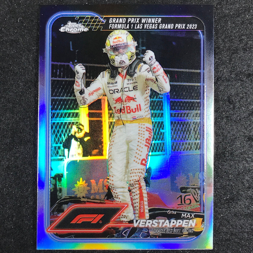 2024 Topps Chrome Formula 1 MAX VERSTAPPEN Base Refractor #145