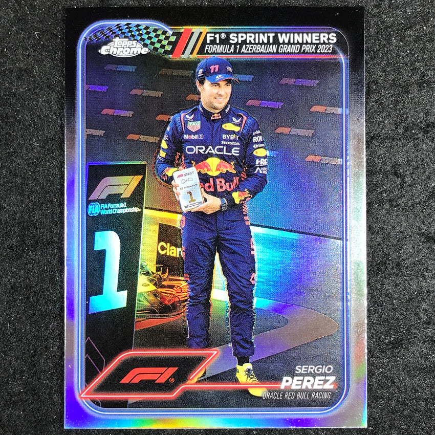 2024 Topps Chrome Formula 1 SERGIO PEREZ Base Refractor #148