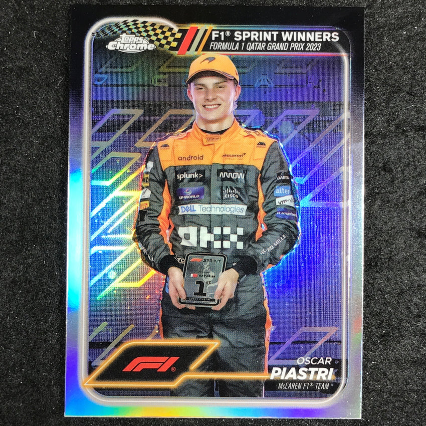 2024 Topps Chrome Formula 1 OSCAR PIASTRI Base Refractor #151