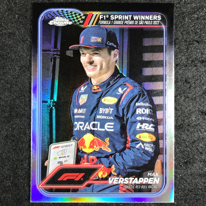 2024 Topps Chrome Formula 1 MAX VERSTAPPEN Base Refractor #153