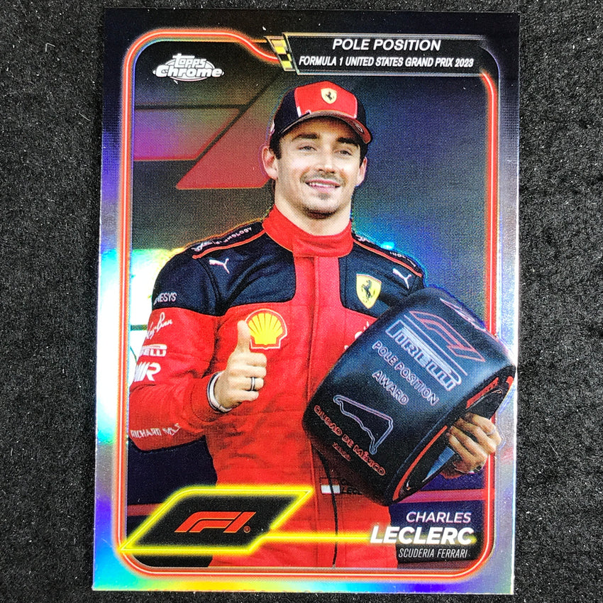 2024 Topps Chrome Formula 1 CHARLES LECLERC Base Refractor #155