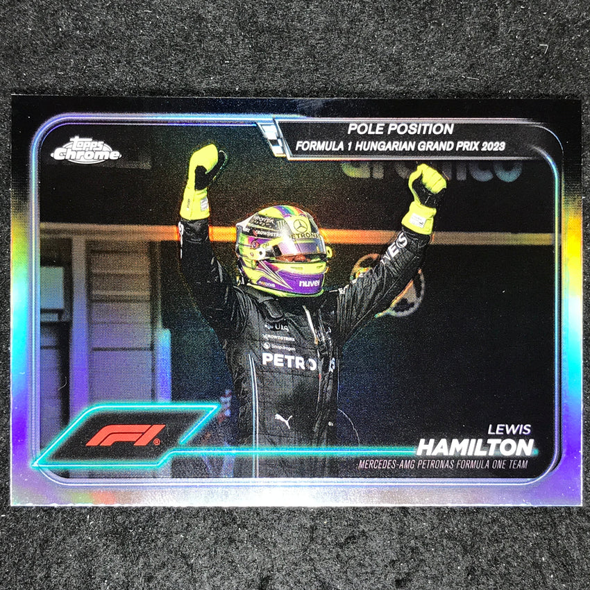 2024 Topps Chrome Formula 1 LEWIS HAMILTON Base Refractor #158