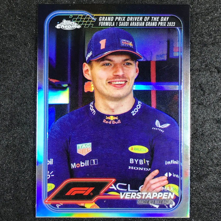 2024 Topps Chrome Formula 1 MAX VERSTAPPEN Base Refractor #160