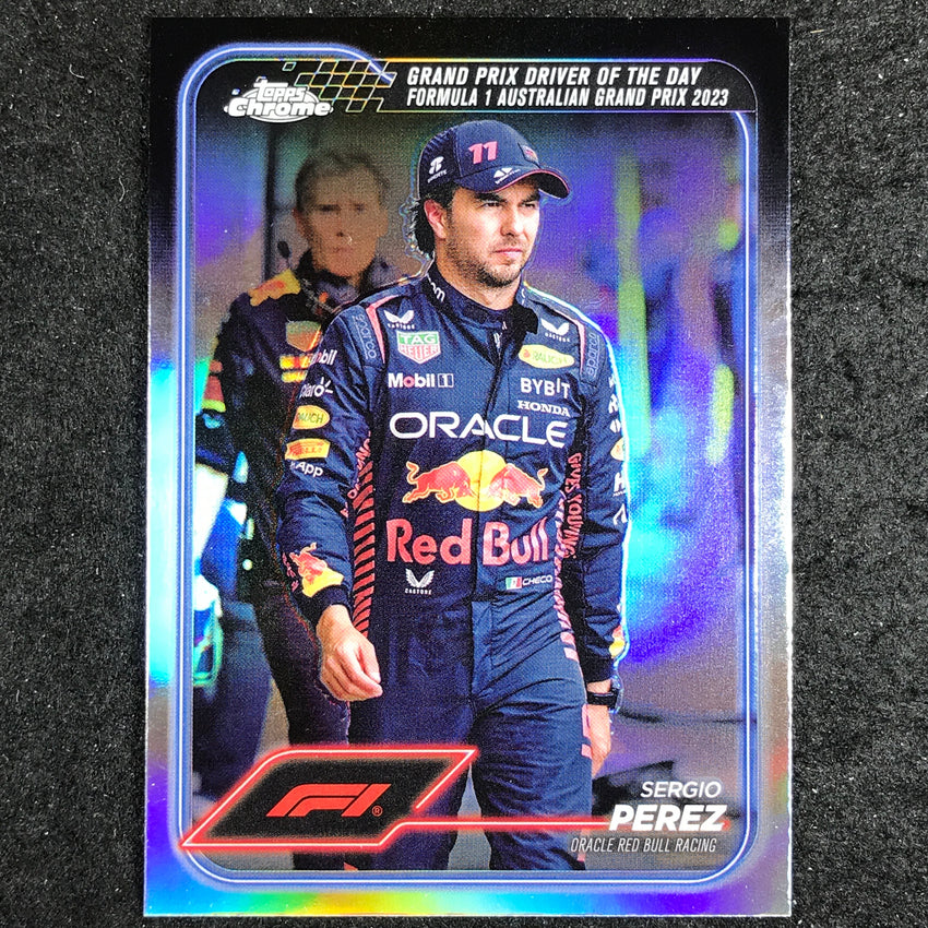 2024 Topps Chrome Formula 1 SERGIO PEREZ Base Refractor #161