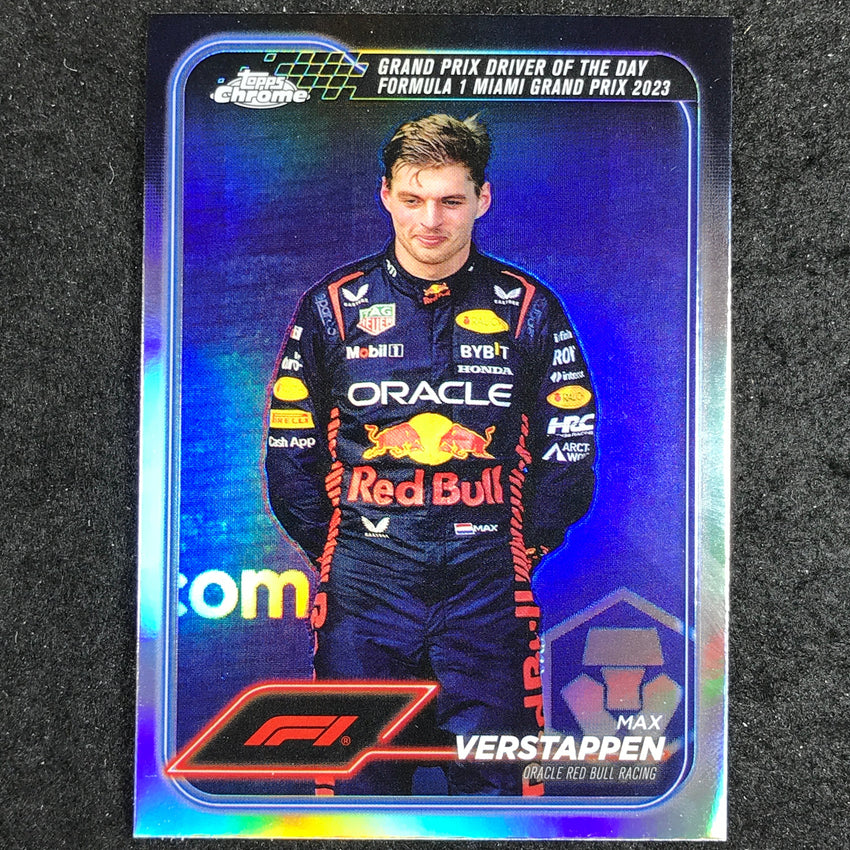 2024 Topps Chrome Formula 1 MAX VERSTAPPEN Base Refractor #163