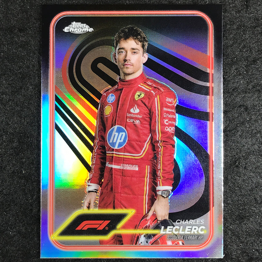 2024 Topps Chrome Formula 1 CHARLES LECLERC Base Refractor #3