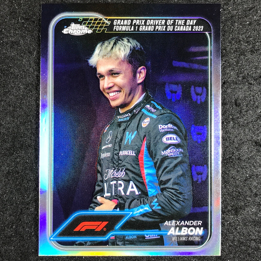 2024 Topps Chrome Formula 1 ALEXANDER ALBON Base Refractor #166