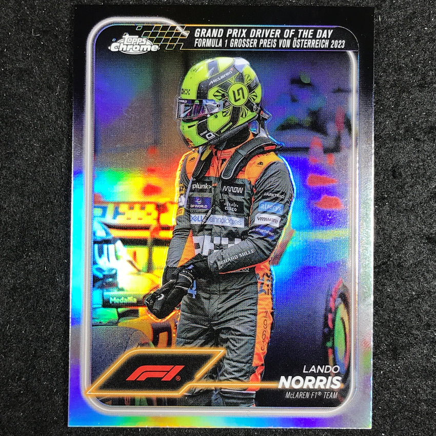 2024 Topps Chrome Formula 1 LANDO NORRIS Base Refractor #167
