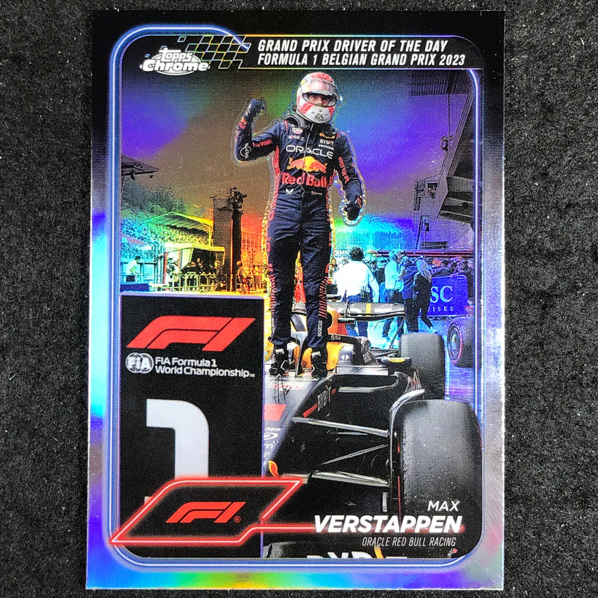 2024 Topps Chrome Formula 1 MAX VERSTAPPEN Base Refractor #170