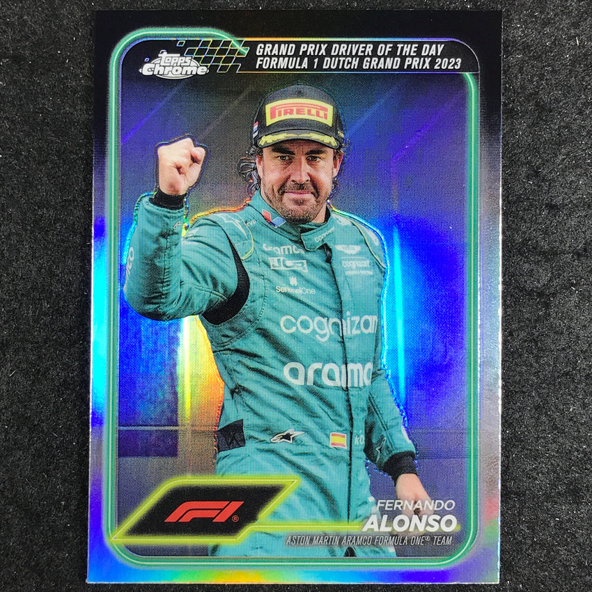 2024 Topps Chrome Formula 1 FERNANDO ALONSO Base Refractor #171