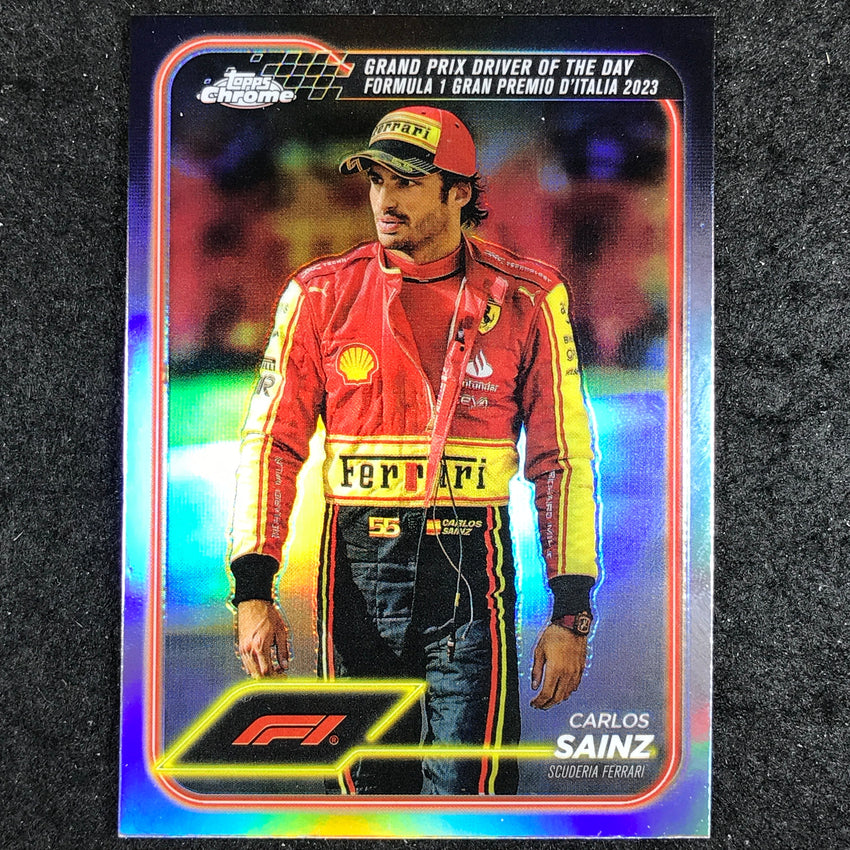 2024 Topps Chrome Formula 1 CARLOS SAINZ Base Refractor #172