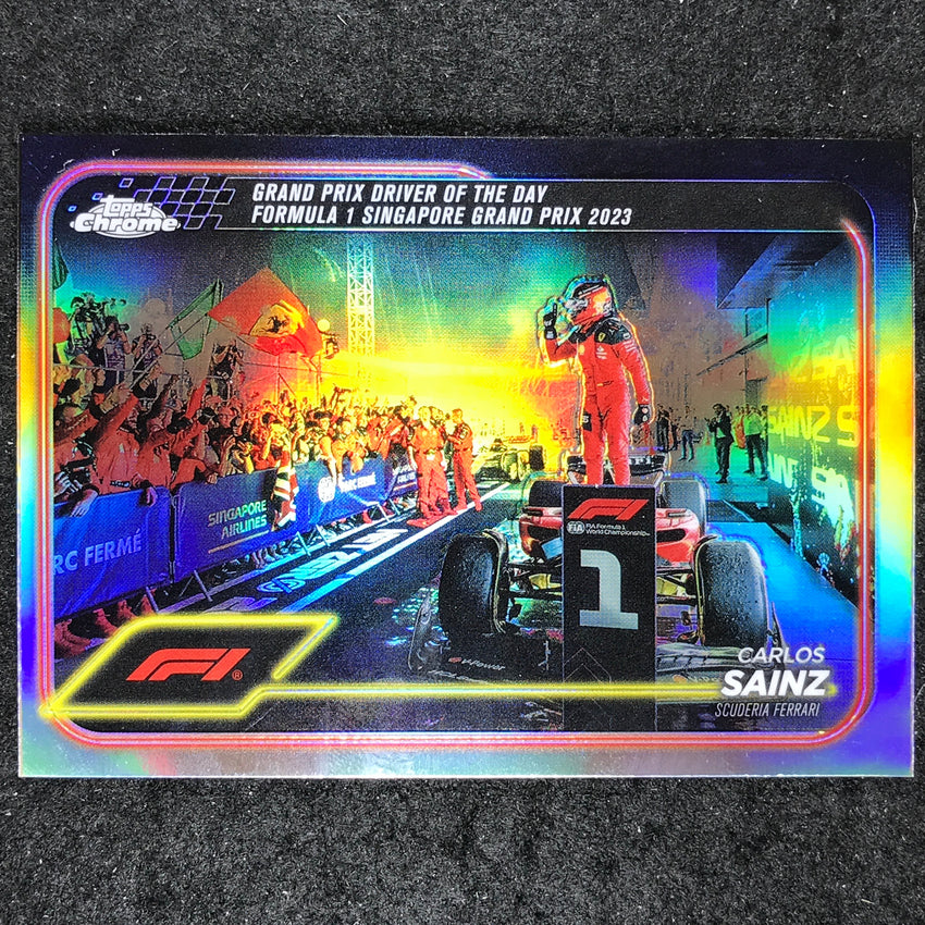 2024 Topps Chrome Formula 1 CARLOS SAINZ Base Refractor #173