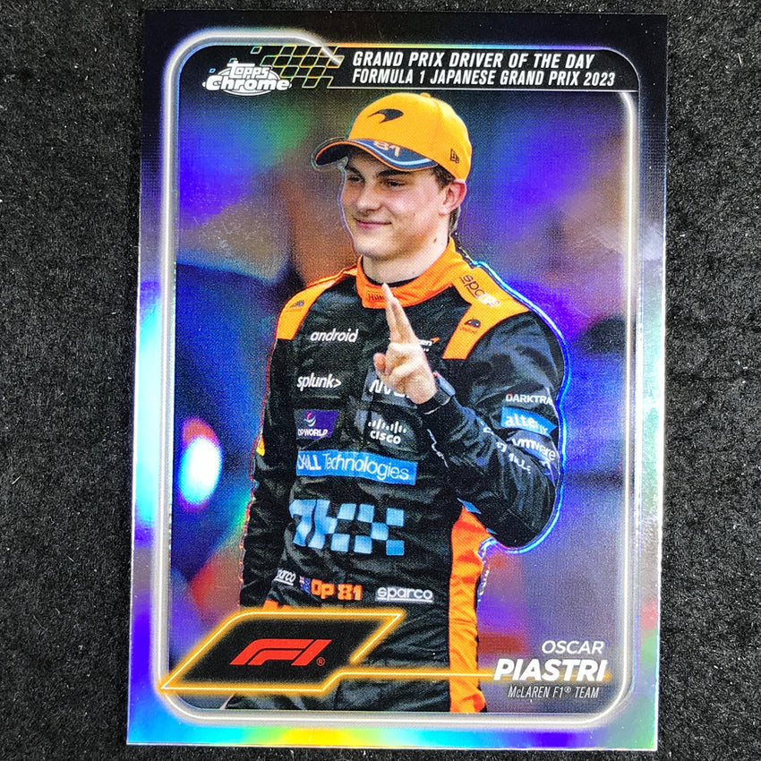 2024 Topps Chrome Formula 1 OSCAR PIASTRI Base Refractor #174