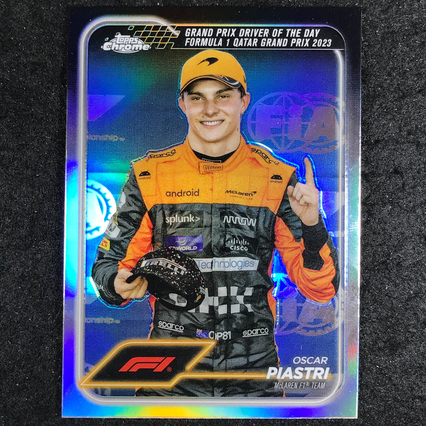 2024 Topps Chrome Formula 1 OSCAR PIASTRI Base Refractor #175