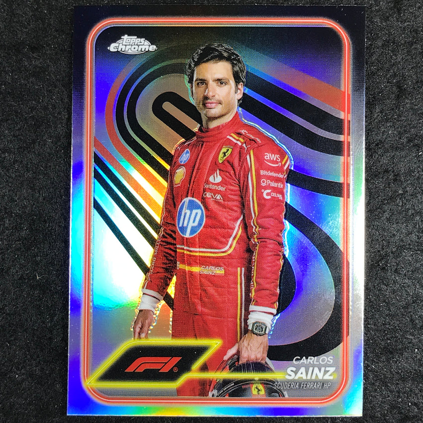 2024 Topps Chrome Formula 1 CARLOS SAINZ Base Refractor #4
