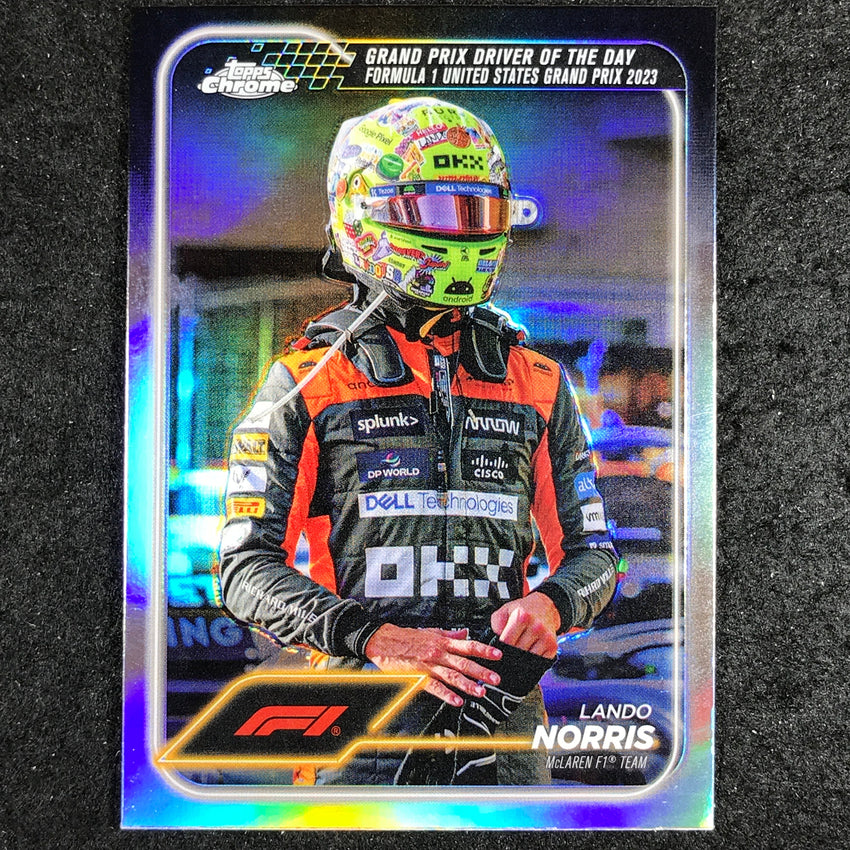2024 Topps Chrome Formula 1 LANDO NORRIS Base Refractor #176