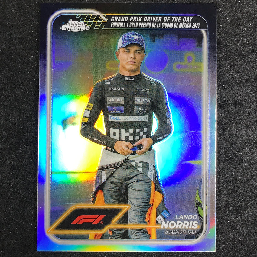 2024 Topps Chrome Formula 1 LANDO NORRIS Base Refractor #177