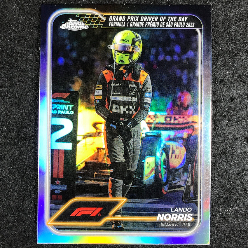 2024 Topps Chrome Formula 1 LANDO NORRIS Base Refractor #178