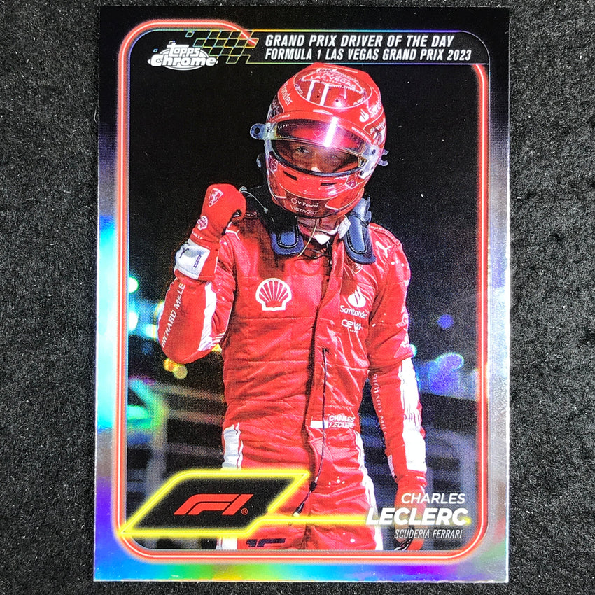 2024 Topps Chrome Formula 1 CHARLES LECLERC Base Refractor #179
