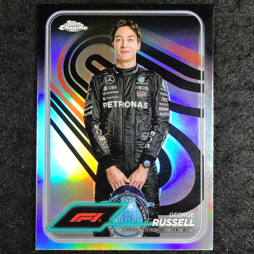 2024 Topps Chrome Formula 1 GEORGE RUSSELL Base Refractor #5