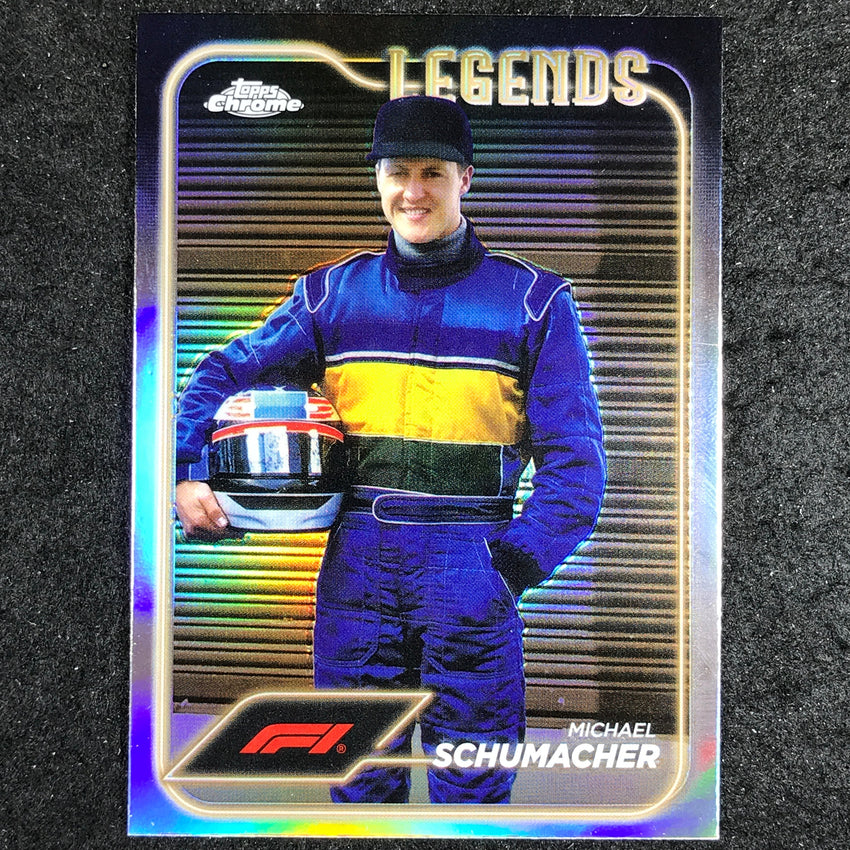 2024 Topps Chrome Formula 1 MICHAEL SCHUMACHER Base Refractor #187