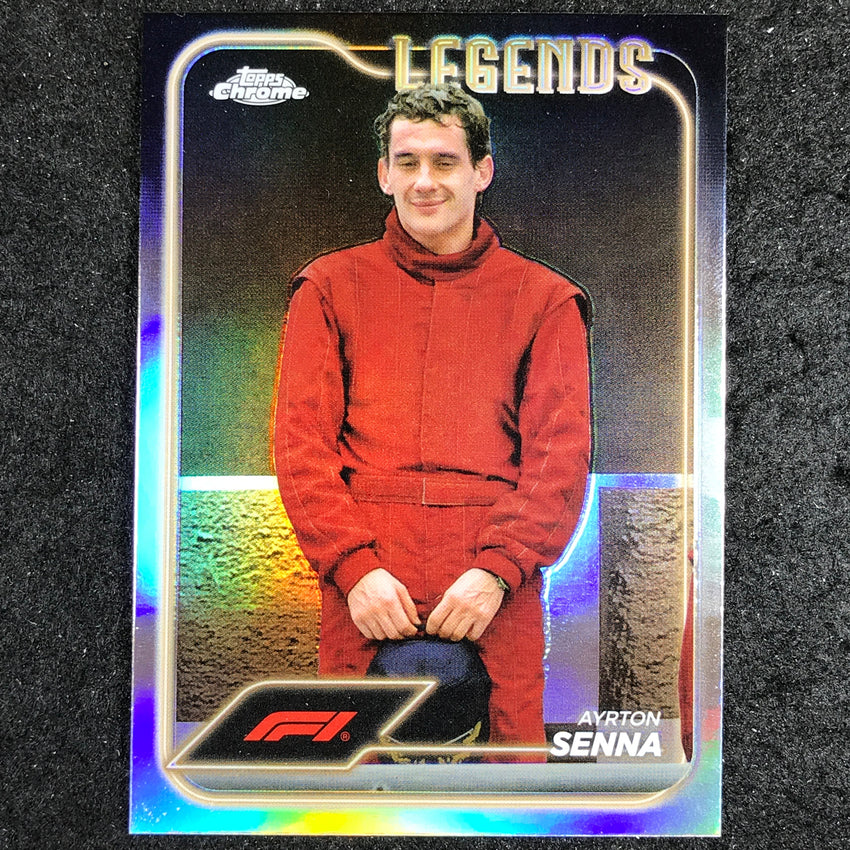 2024 Topps Chrome Formula 1 AYRTON SENNA Base Refractor #193