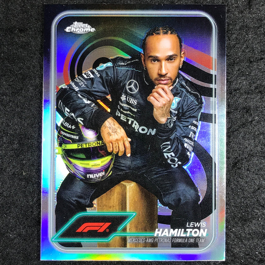 2024 Topps Chrome Formula 1 LEWIS HAMILTON Base Refractor #6
