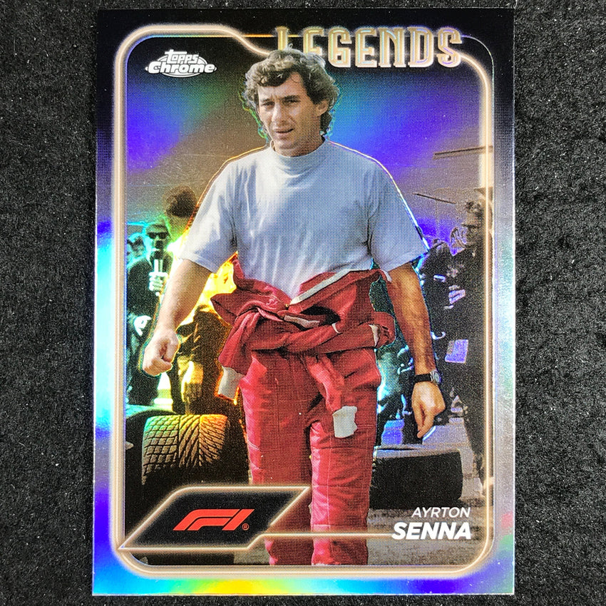 2024 Topps Chrome Formula 1 AYRTON SENNA Base Refractor #198