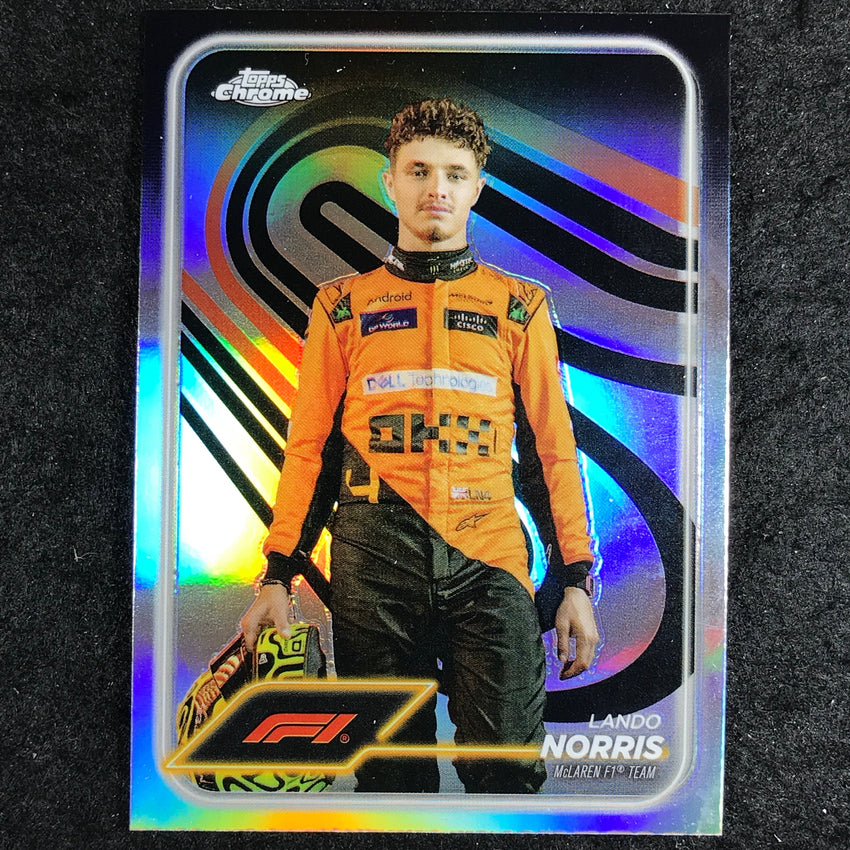 2024 Topps Chrome Formula 1 LANDO NORRIS Base Refractor #7