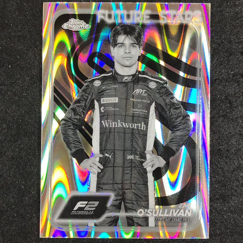 2024 Topps Chrome Formula 1 ZAK O'SULLIVAN Black White RayWave #29