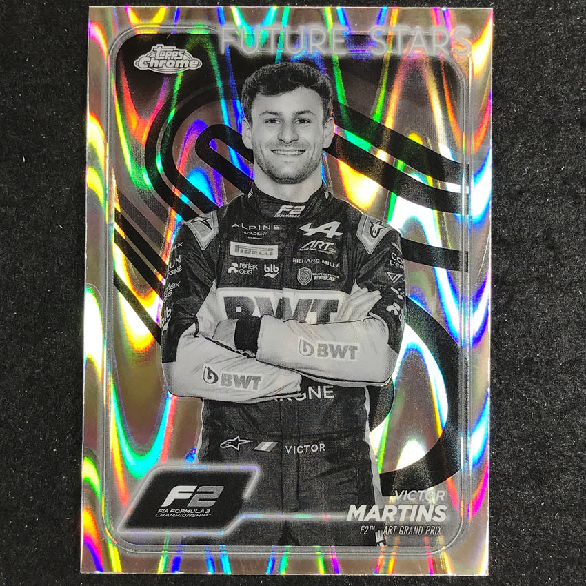 2024 Topps Chrome Formula 1 VICTOR MARTINS Black White RayWave #30
