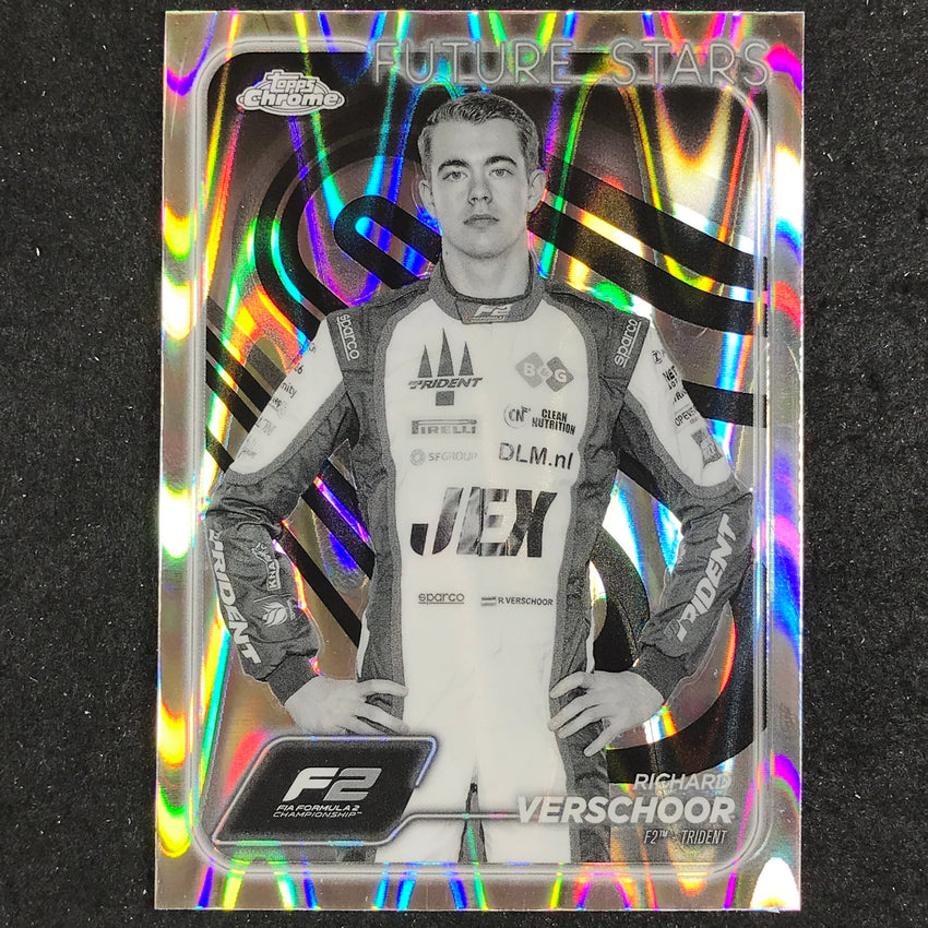 2024 Topps Chrome Formula 1 RICHARD VERSCHOOR Black White RayWave #37