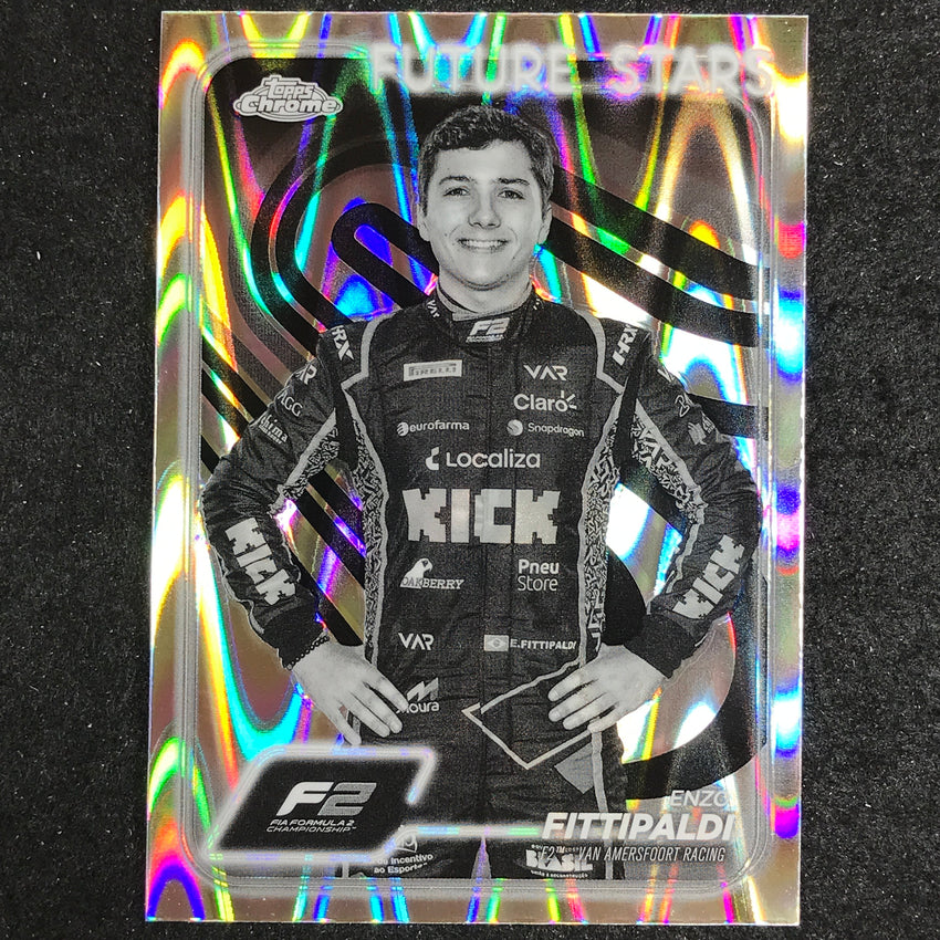 2024 Topps Chrome Formula 1 ENZO FITTIPALDI Black White RayWave #39