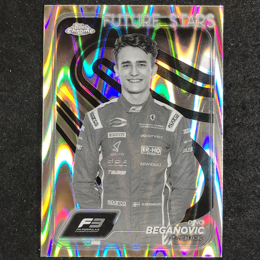 2024 Topps Chrome Formula 1 DINO BEGANOVIC Black White RayWave #43