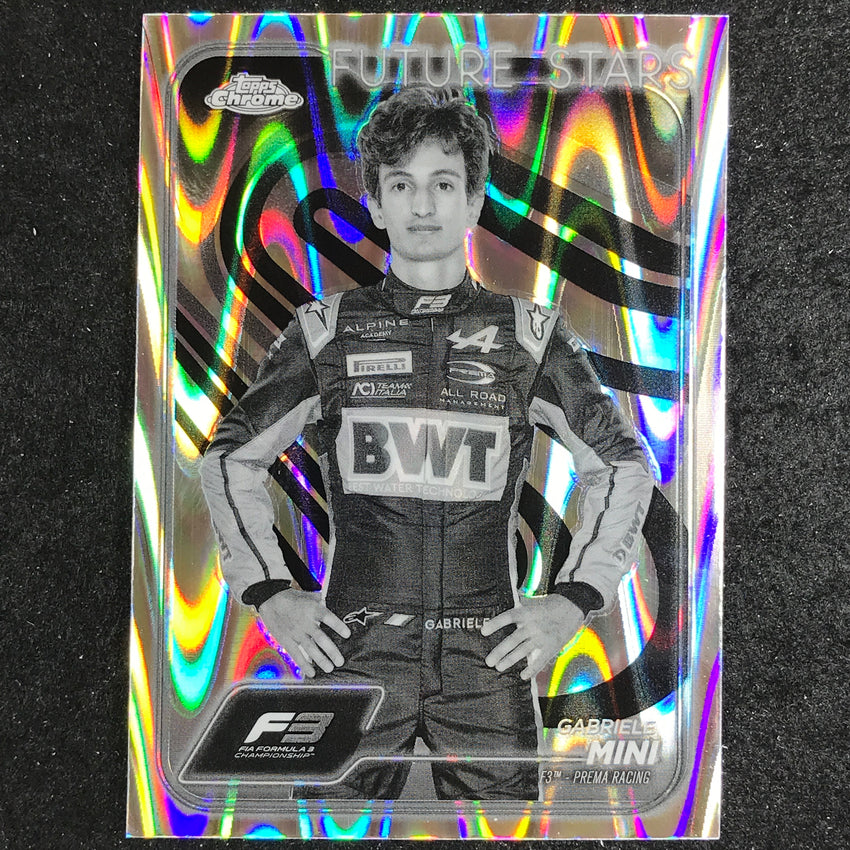 2024 Topps Chrome Formula 1 GABRIELE MINI Black White RayWave #44