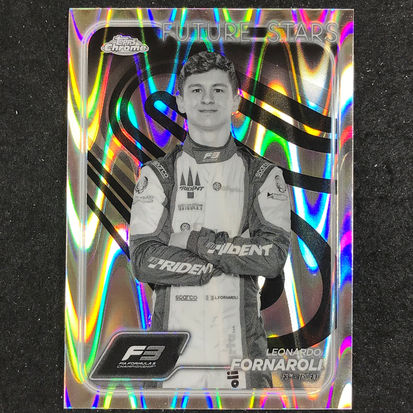 2024 Topps Chrome Formula 1 LEONARDO FORNAROLI Black White RayWave #46