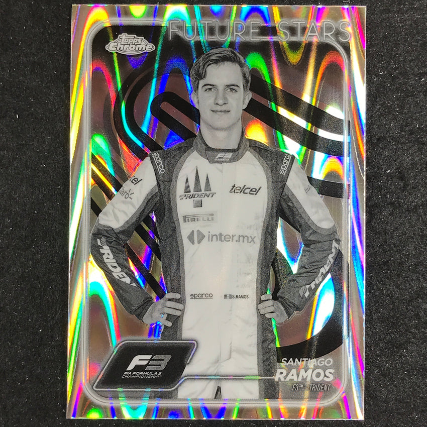 2024 Topps Chrome Formula 1 SANTIAGO RAMOS Black White RayWave #48