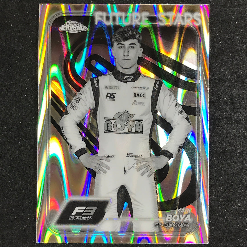 2024 Topps Chrome Formula 1 MARI BOYA Black White RayWave #54