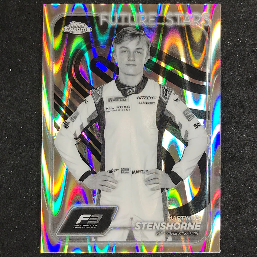 2024 Topps Chrome Formula 1 MARTINIUS STENSHORNE Black White RayWave #56