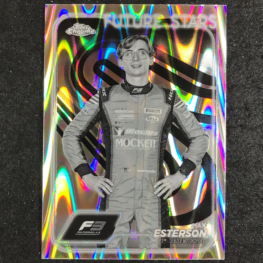 2024 Topps Chrome Formula 1 MAX ESTERSON Black White RayWave #59